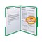 Smead Folders, 2 Fasteners, 1/3 AST Tab Cut, Letter, 50/BX, Green PK SMD12140 - alternate 1
